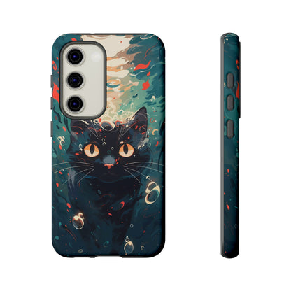 Mystic Aqua Cat | Hardshell Phone Case