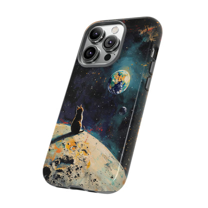 Planetary Purr-spective | Hardshell Phone Case