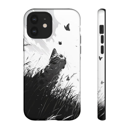 Monochrome Whimsy | Hardshell Phone Case