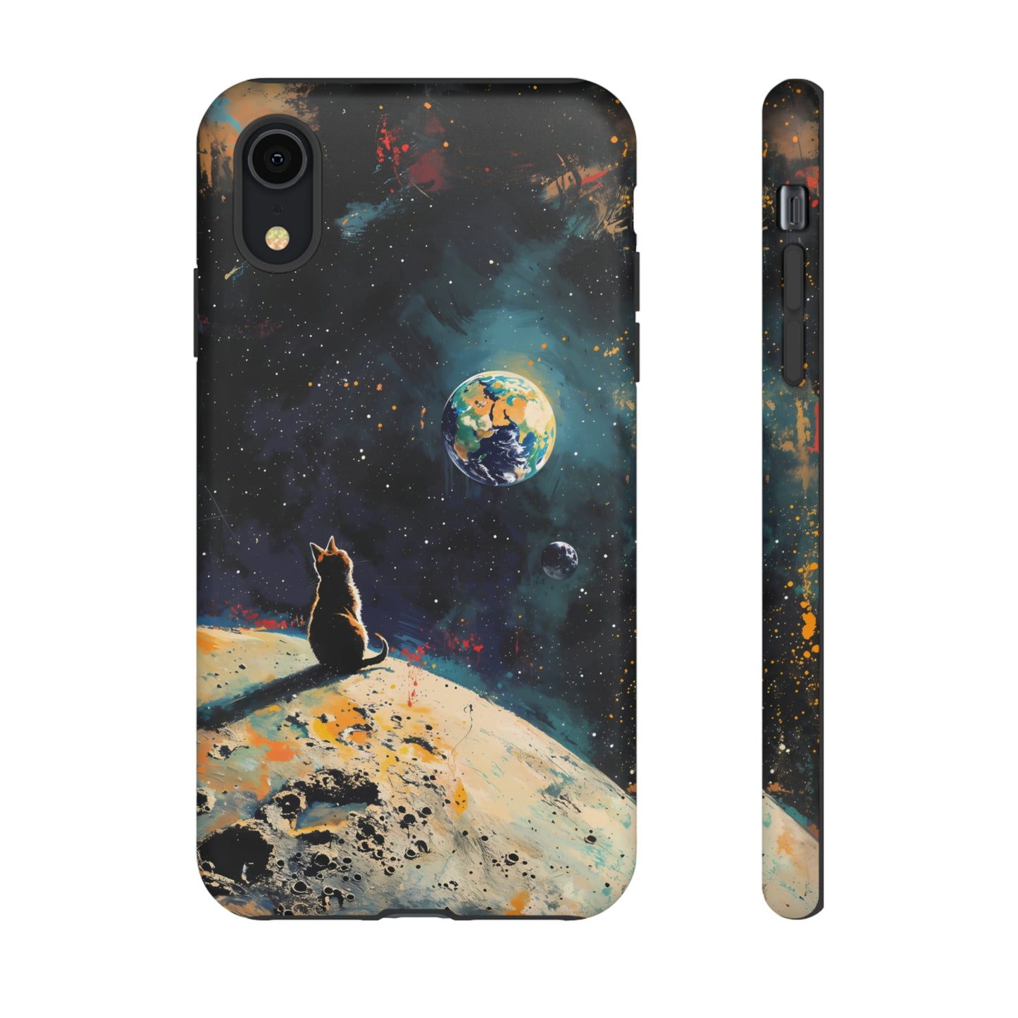 Planetary Purr-spective | Hardshell Phone Case