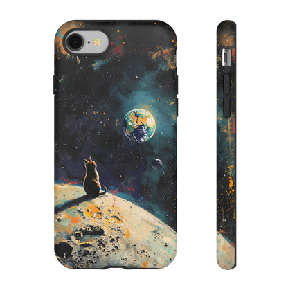 Planetary Purr-spective | Hardshell Phone Case