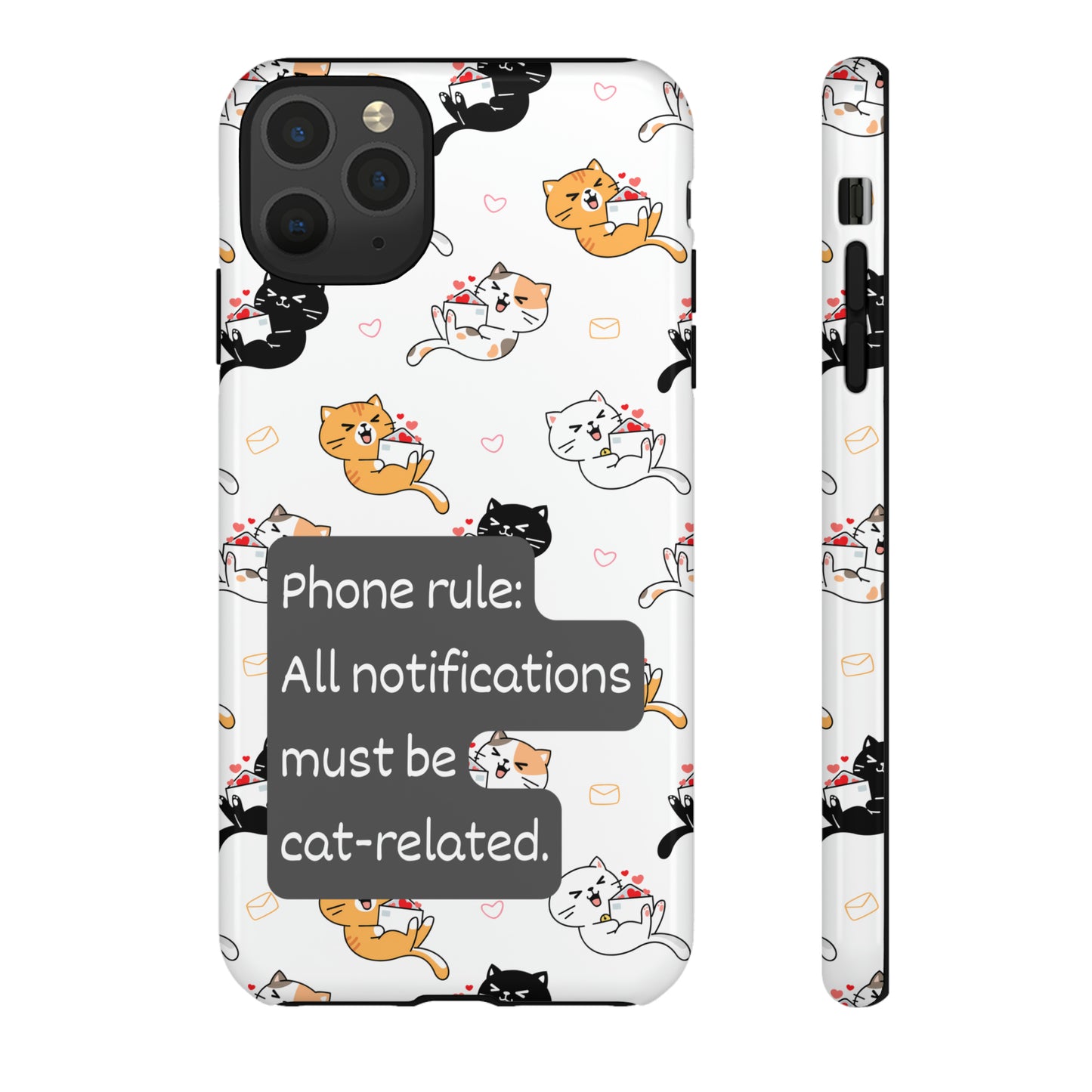 All notifications must be cat-related | Hardshell Phone Case