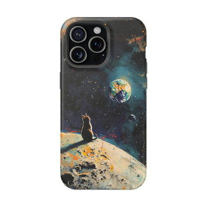 Planetary Purr-spective | MagSafe Hardshell Phone Case