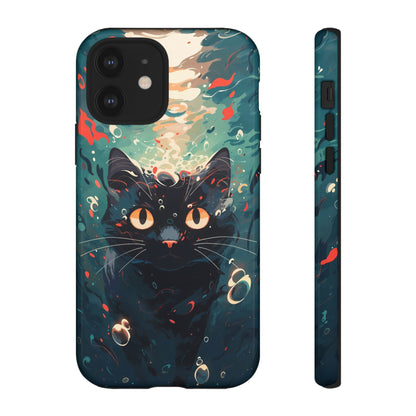 Mystic Aqua Cat | Hardshell Phone Case